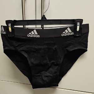 Adidas Black Briefs with Elastic Waistband